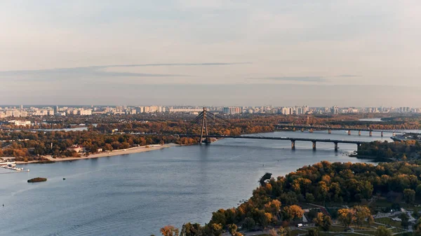 Γέφυρα Μόσχας Στο Κίεβο Ukarine Φωτογραφία Αρχείου