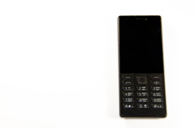 Buton telefon siyah beyaz bir arka plan, telefon, parçası üzerinde klavye