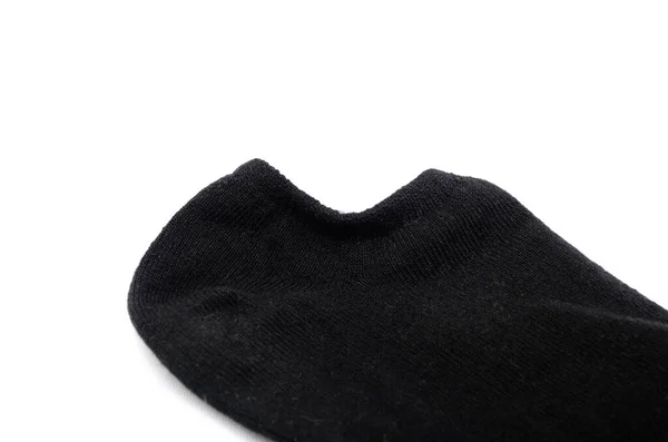Pair Black Unisex Short Socks White Background Black Sports Short — Stock Photo, Image