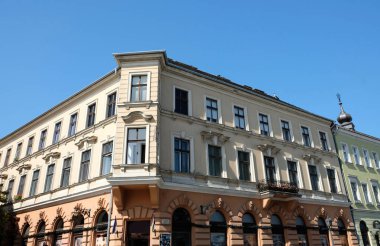 Kentin turistik. Avrupa seyahat. Budapeşte Macaristan bina