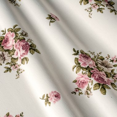 Pamuk tekstil arka plan, kumaş pembe çiçek provence