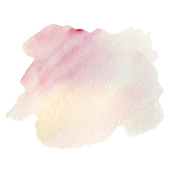 Suluboya yumuşak pastel mercan lekesi. İş logosu için el çizimi pembe gül rengi dokusu, tebrik kartı, düğün kartı, poster, şablon, afiş.