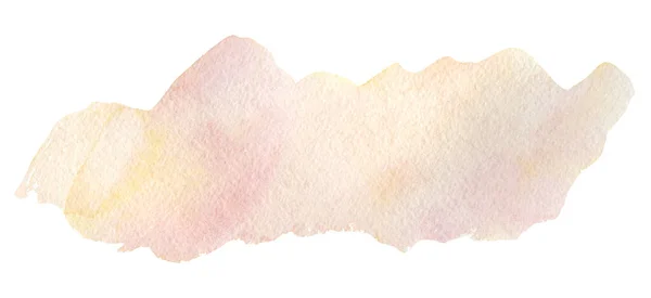 Akvarell Puha Pasztell Korall Folt Háttér Kézi Rajz Rózsaszín Rózsa — Stock Fotó