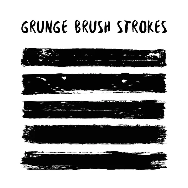 grunge fırça darbeleri kümesi