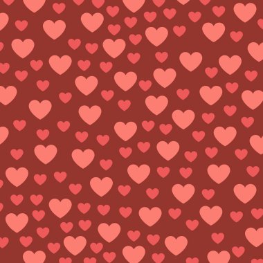 kırmızı kalpler desen duvar kağıdı tasarımı