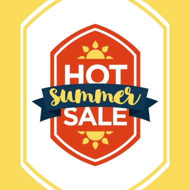 sıcak yaz satış vektör tasarım şablonu