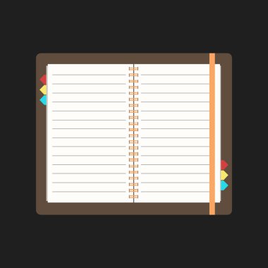 boş defter sayfaları tasarım şablonu