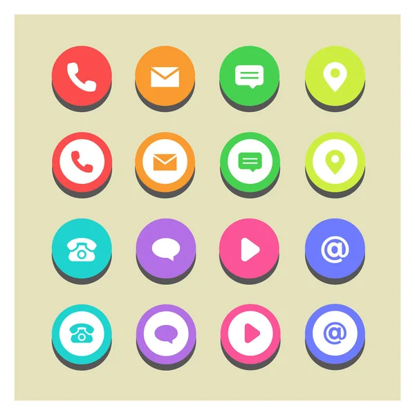 Web Buttons Vector Design — Stock Vector