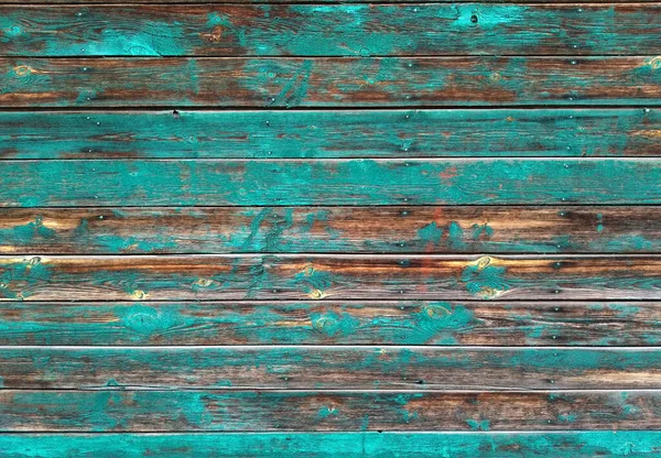 Ošlehaný Modrý Dřevěný Pozadí Horizontální Obraz Obrázek Obsahuje Místo Pro — Stock fotografie