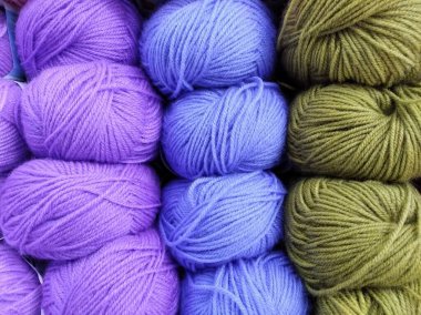 Farklı renklerde haspalar. İğne işi konsepti