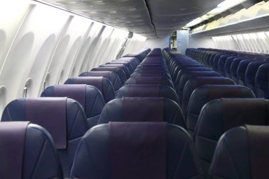 Bir uçağın iç görüntüsü