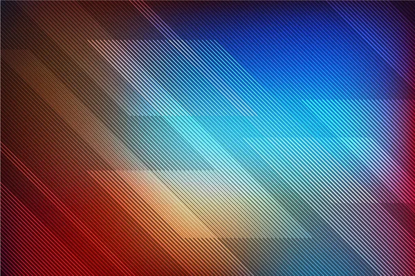 Abstrakter Roter Und Blauer Hintergrund Mit Linien Illustrationstechnik — Stockvektor