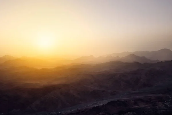 Sorprendente alba a Mountain Sinai, Egitto — Foto Stock