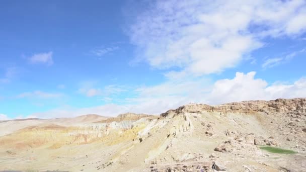 Panoramiczny Widok Krajobraz Górski Himalajach Tybet — Wideo stockowe