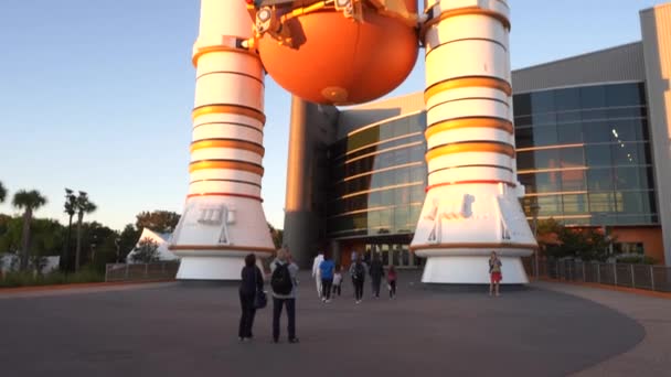 Cape Canaveral Florida Abd Ocak 2020 Kennedy Uzay Merkezi Ziyaretçi — Stok video