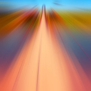 Soyut dinamik kompozisyon renk bulanıklık ışınları