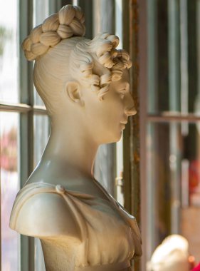 Ukrayna, Alupka, Crimea - 19 Ağustos 2008: İç Vorontsov sarayın koridorlarında ayrıntılarda. Alupka, Crimea.