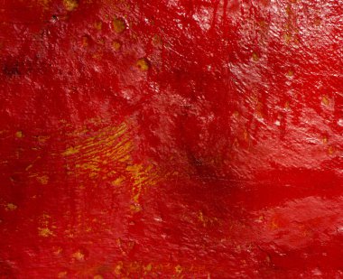 eski sıva duvarlar kısmen boya kırmızı boyalı yüzeyi kaplı