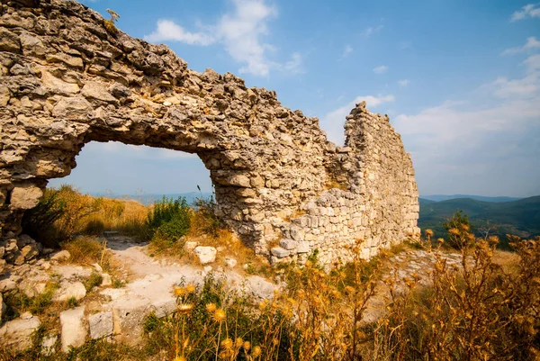 Ucrânia Crimea Ago 2008 Mangup Kale Kale Significa Fortaleza Uma — Fotografia de Stock