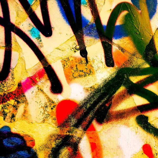 Graffiti Putzwänden — Stockfoto