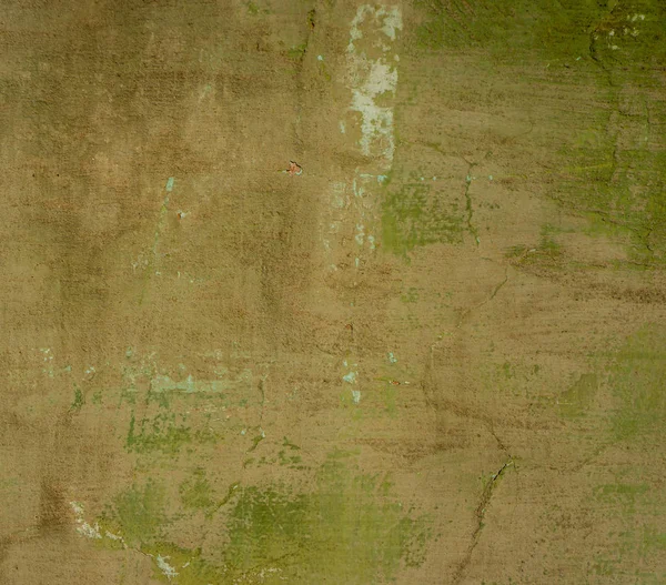 Surface Old Plaster Wall Painted Green Closeup — Stock Photo, Image