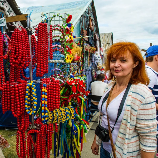Veliki Sorochintsi Poltava State Ucraina Agosto 2015 Fiera Nazionale Sorochintsy — Foto Stock