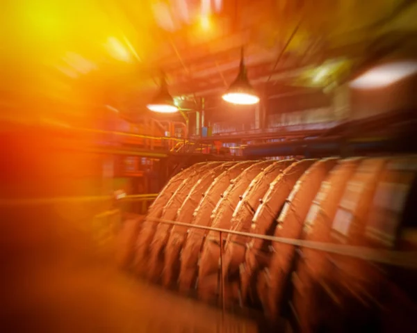 Fragmenten Van Oude Industriële Apparatuur Achtergrond Wazig — Stockfoto