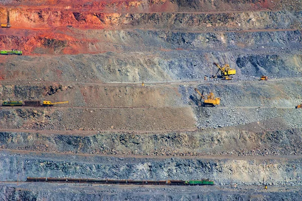 Iron Ore Open Pit Mining Quarry — Stock Photo, Image
