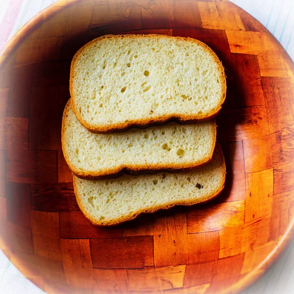 Plasterki Świeżego Chleba Lato Wsi — Zdjęcie stockowe