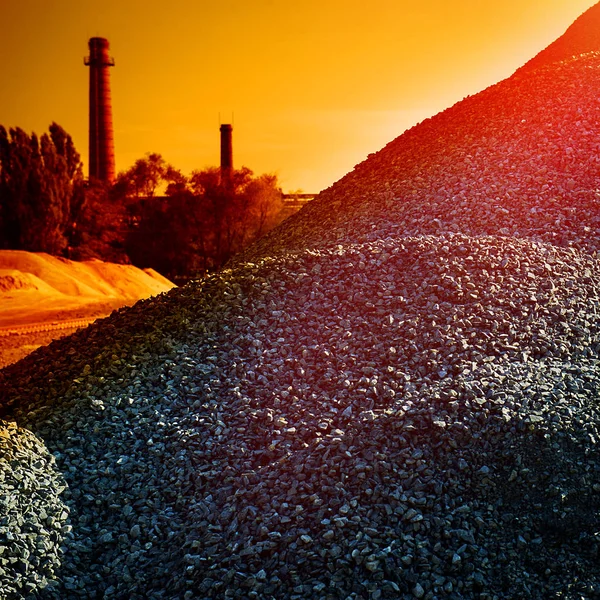 Industrial Warehouse Building Rubble Cement Plant — Stock Photo, Image