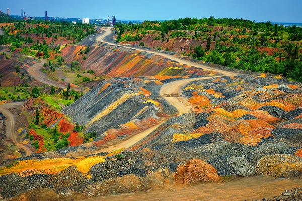 Road Transportation Raw Materials Career Iron Ore — Stock Photo, Image