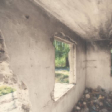 arka plan kapalı bulanık ev kalıntıları parçası