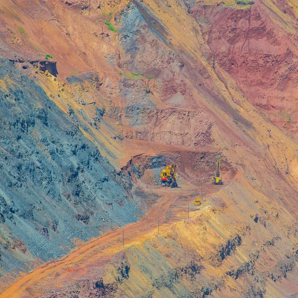 Kind Pit Road Site Loading Transportation Raw Materials Career Iron — Stock Photo, Image