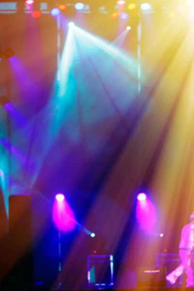 Blurred Background Lighting Concert Stage — Stock Photo, Image