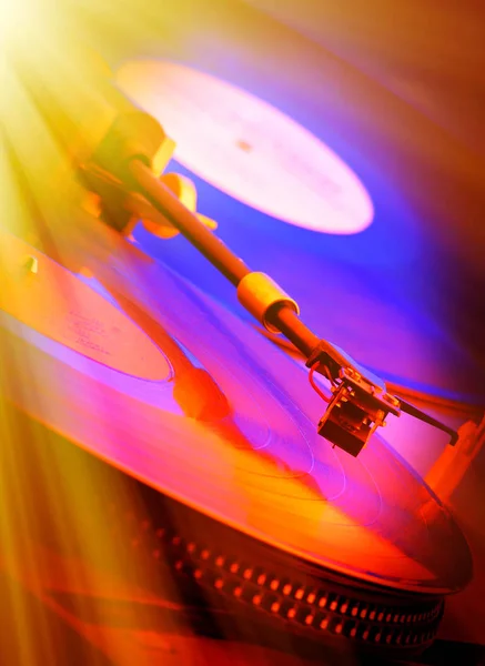 Discos Vinilo Reproductor — Foto de Stock