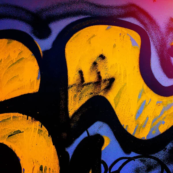 Fragmente Von Bildern Von Graffiti Städtischen Umfeld — Stockfoto