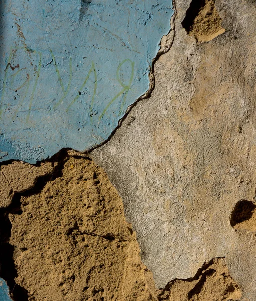 Бетонна Поверхня Стіни Старої Штукатурки Покрита Тріщинами Солями — стокове фото