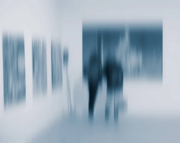 Verschwommener Hintergrund Bei Der Ausstellung Der Galerie — Stockfoto