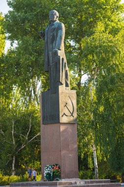 Hola Prystan, Ukrayna-28.08.2011: Lenin anıt