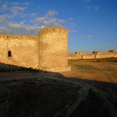 Bilhorod-Dnistrovskyi, tarihi ve mimari anıt XIV yüzyıl kaledir. Ülke Ukrayna.