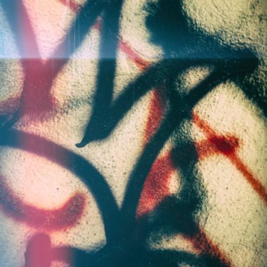 Soyut Kompozisyon parçaları sıva ve boya duvar eski arka plan bulanık grafiti