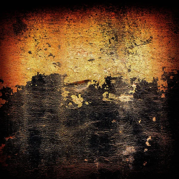 Τσιμεντένιο Τοίχο Κατεστραμμένη Γύψο Και Υπολείμματα Από Παλαιά Χρώματα Ασφαλτικά — Φωτογραφία Αρχείου