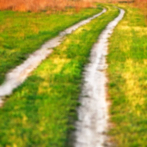 Background Blur Dirt Road Field — Stock Photo, Image