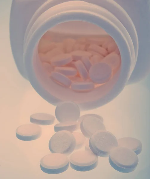 Orvosi Tabletták Megnyitott Csomag — Stock Fotó