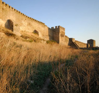 Bilhorod-Dnistrovskyi, tarihi ve mimari anıt XIV yüzyıl kaledir. Ülke Ukrayna.