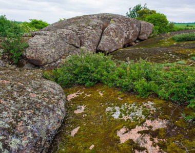 bozkır, kırsal granit kayalar ile manzara
