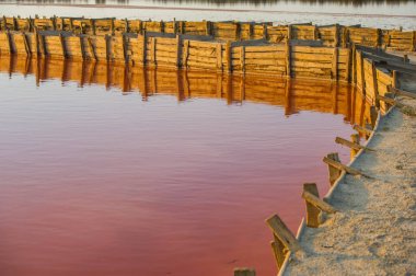 Eski araştırma göl deniz tortul tuz, yaz sezonu