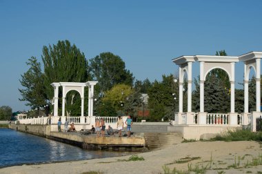 Hola Prystan, Ukrayna-28.08.2011: Baywalk. Kemer.