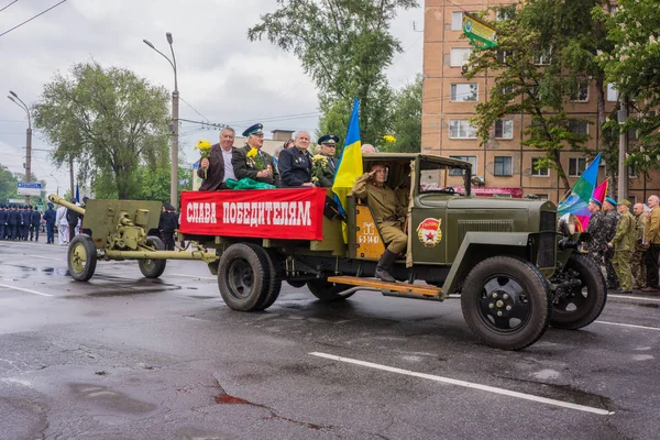 Kryvyi Rih Ucrania 2016 Celebraciones Del Día Victoria Frente Tumba — Foto de Stock