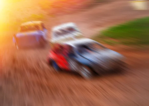 背景をぼかし クロスカントリー レース — ストック写真